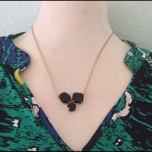 New Kate Spade Color block Clear Black necklace